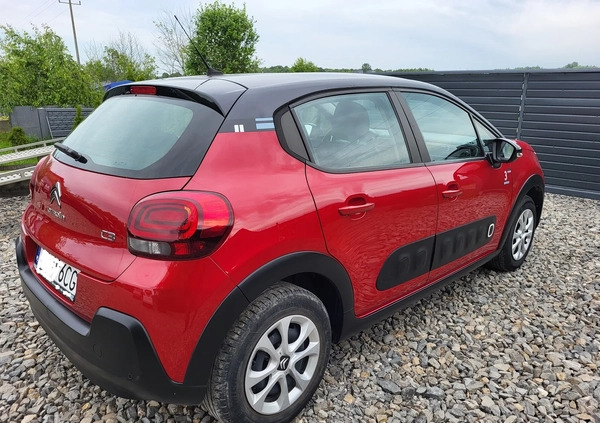 Citroen C3 cena 23500 przebieg: 94000, rok produkcji 2019 z Dobra małe 407